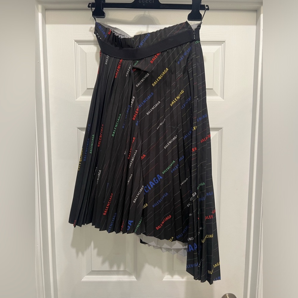 Balenciaga Logo Skirt